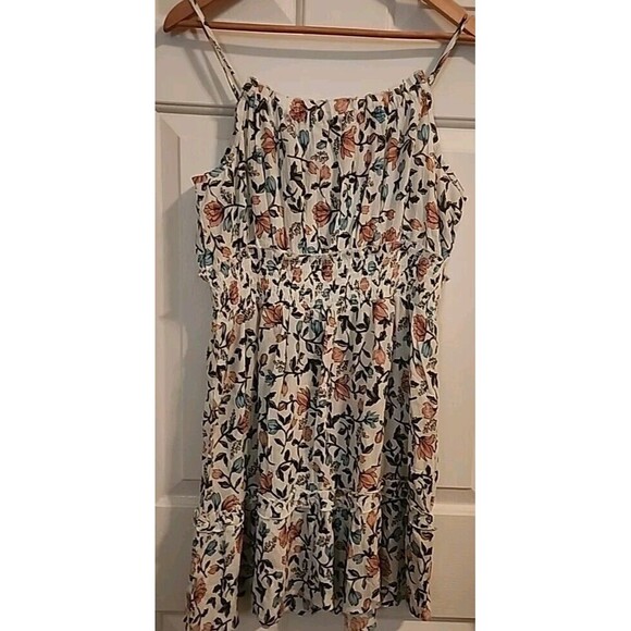 Sundress XL Floral Mini Lightweight Breathable Short Crepe Babydoll Ruffle - Picture 8 of 8